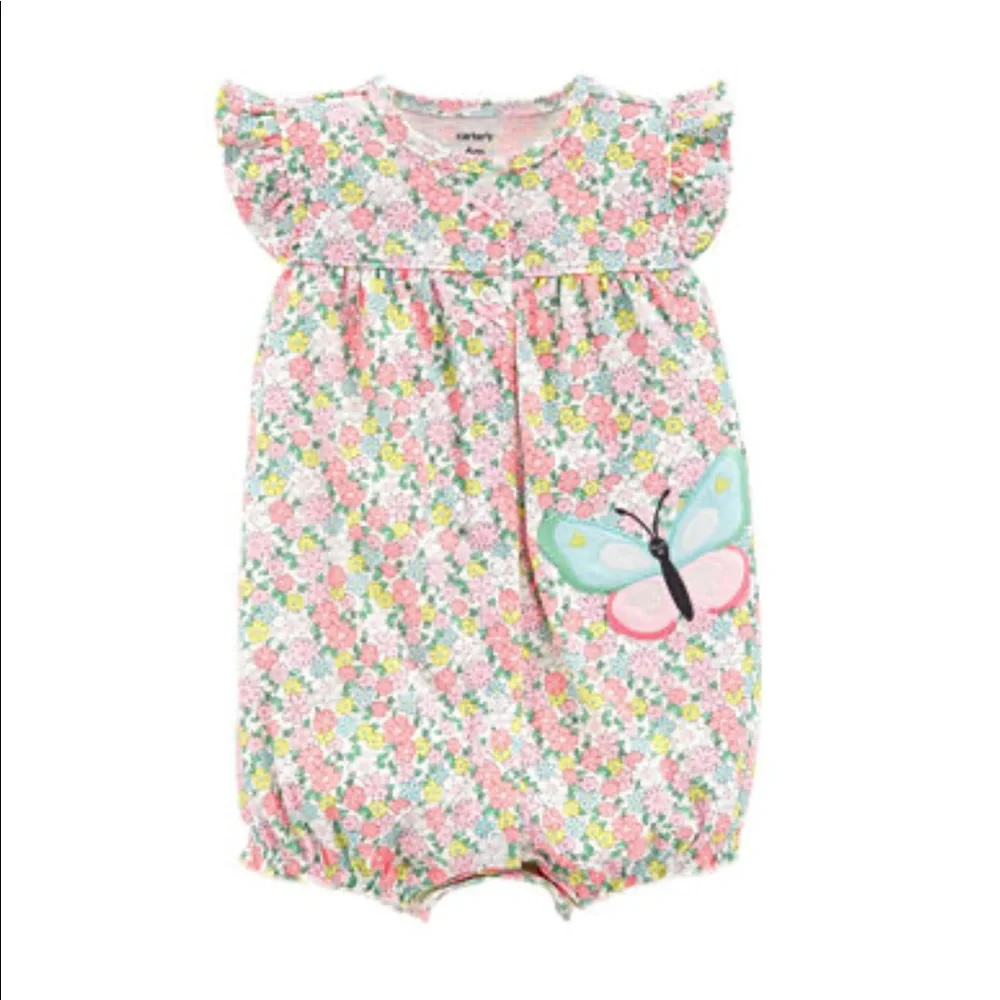 Floral Baby Creeper Baby Girl - Picture 1 of 4